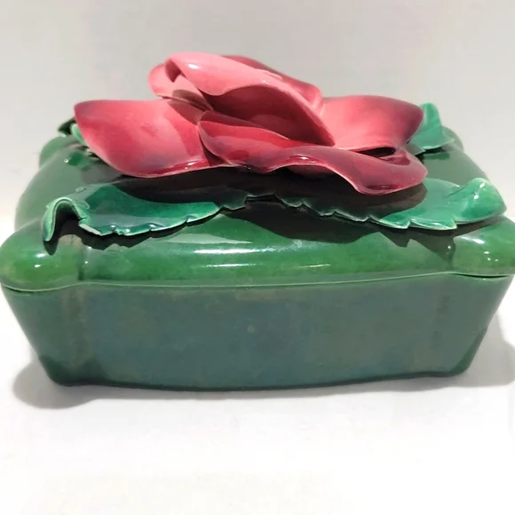 Johannes Brahm California 965 trinket box 3pc ceramic w lid - Picture 1 of 13